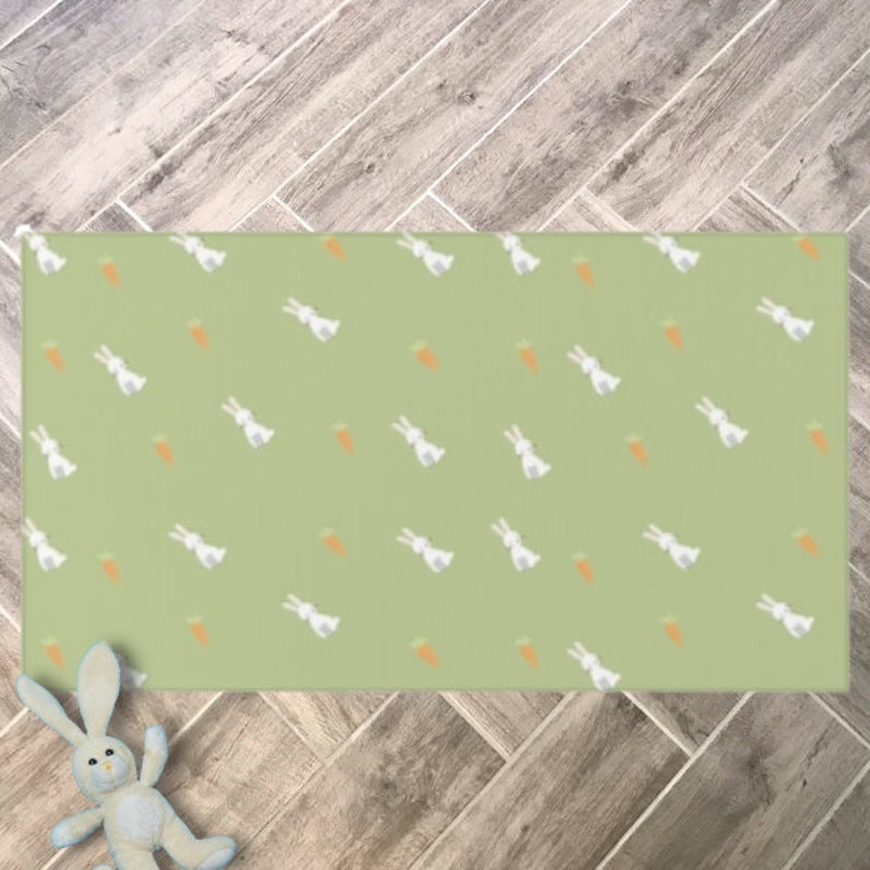 Nonslip Pet Playpen Floor Mat, Rug Playmat for Rabbits, Cats, Dogs