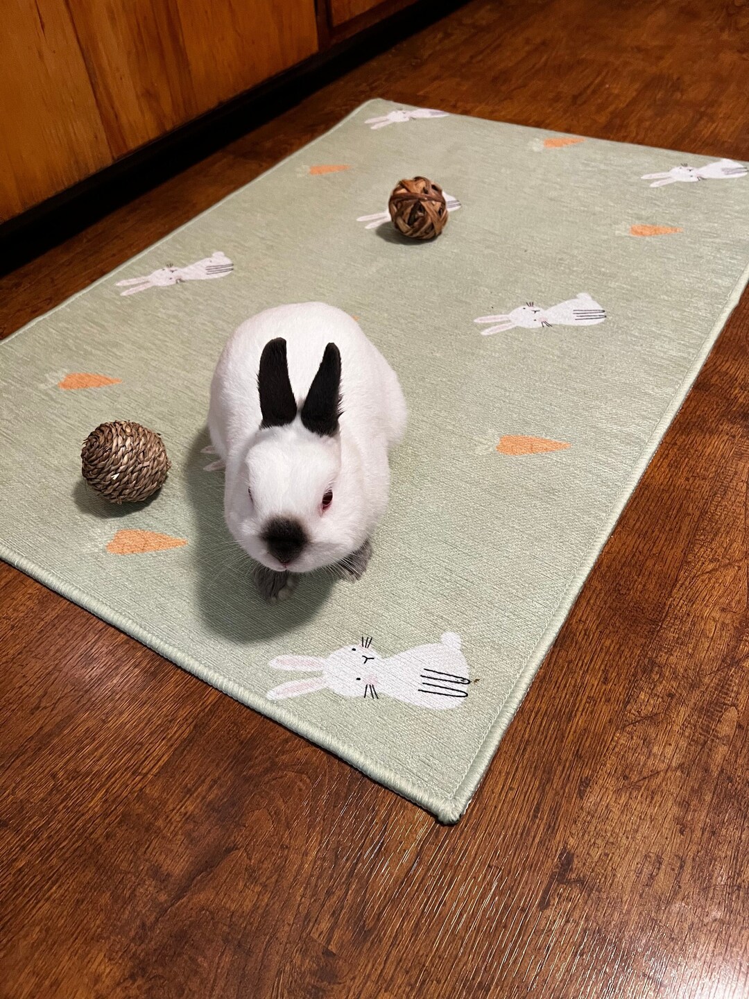 Washable Pet Playpen Floor Mat, Rug Playmat for Rabbits, Cats, Dogs. Premium Playpen Floor Mat