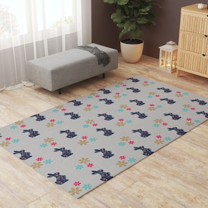 Rabbit Mat, Pet Playpen Floor Mat Rug Playmat for Rabbits, Cats, Dogs, Premium Playpen Floor Mat for Bunnies, Soft and Safe Surface for Pets