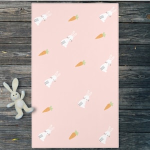Rabbit Mat, Pet Playpen Floor Mat Rug Playmat for Rabbits, Cats, Dogs, Premium Playpen Floor Mat for Bunnies, Soft and Safe Surface for Pets
