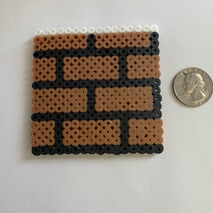 Super Mario Pixel Brick Block Magnet