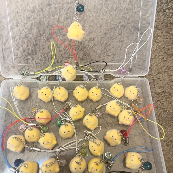 ADOPT a RANDOM CHICK phone charm