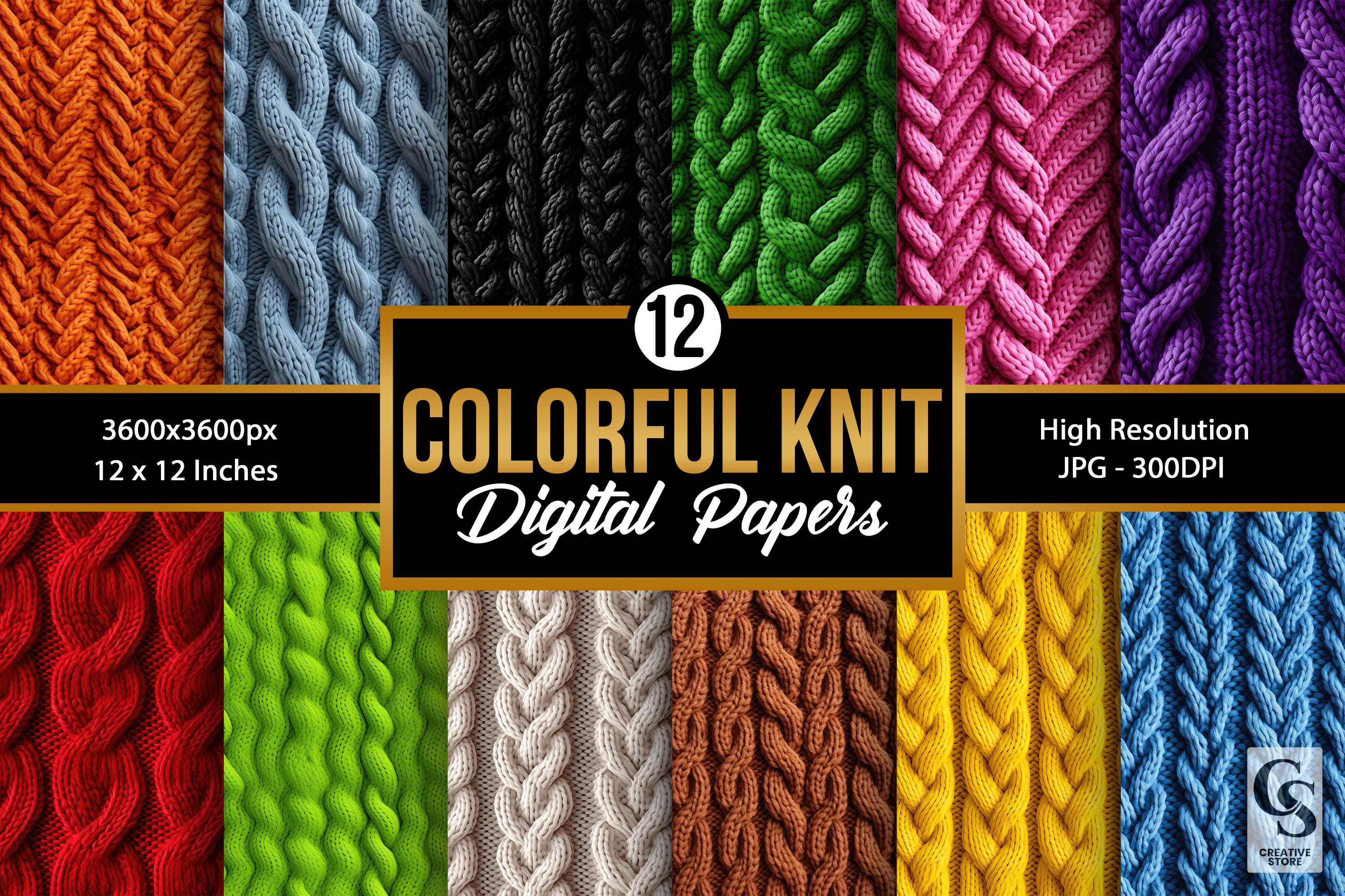 Colorful Knite Colorful Knitted Texture Background, Crochet Knit Seamless Patterns - Etsy