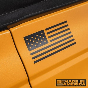 Blackout American Flag Vinyl Decal | Black U.S. Flag Premium Vehicle Vinyl Graphics | Gift for Military, Men, Police | For Trucks, Windows