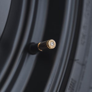 Bullet Tire Valve Stem Covers (Set of 5) / Shell Casing Tire Caps for Bronco, Jeep, Truck / Gifts for Dads / Gifts for Men / Tactical Gear
