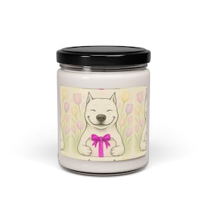 Dog Mom Scented Soy Candle, Happy Pet Memorial Gift, Home Décor, Relaxation, Birthday Gift, Dog Lover Gift, Spring, Floral