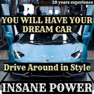 Strongest DREAM CAR SPELL - Life feels different at the wheel of a luxury car, Powerful Spell + Physical Imbued Candle