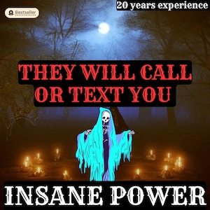 Call Me Now Spell, Text Me Spell, Miss me, Contact me, Get a Text and Call Back, Love spell, Powerful Spell + Physical Imbued Candle