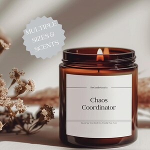 Chaos Coordinator candle Mom Gift from Daughter Mother&#39;s Day Gift Funny Gift for Mom Candle Gift for Mom Gift for Mom