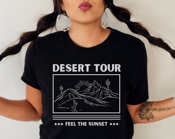 Desert Shirt, Cactus Plants, T-Shirt For Women, Cactus Shirt, Desert Adventure Shirt, Arizona Shirt, Cute Cactus Shirt, Cactus Scene Shirt