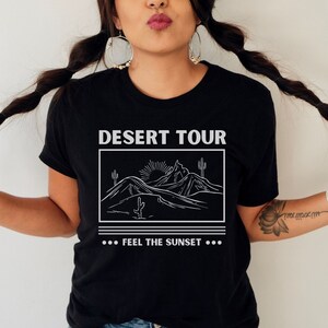 Desert Shirt, Cactus Plants, T-Shirt For Women, Cactus Shirt, Desert Adventure Shirt, Arizona Shirt, Cute Cactus Shirt, Cactus Scene Shirt