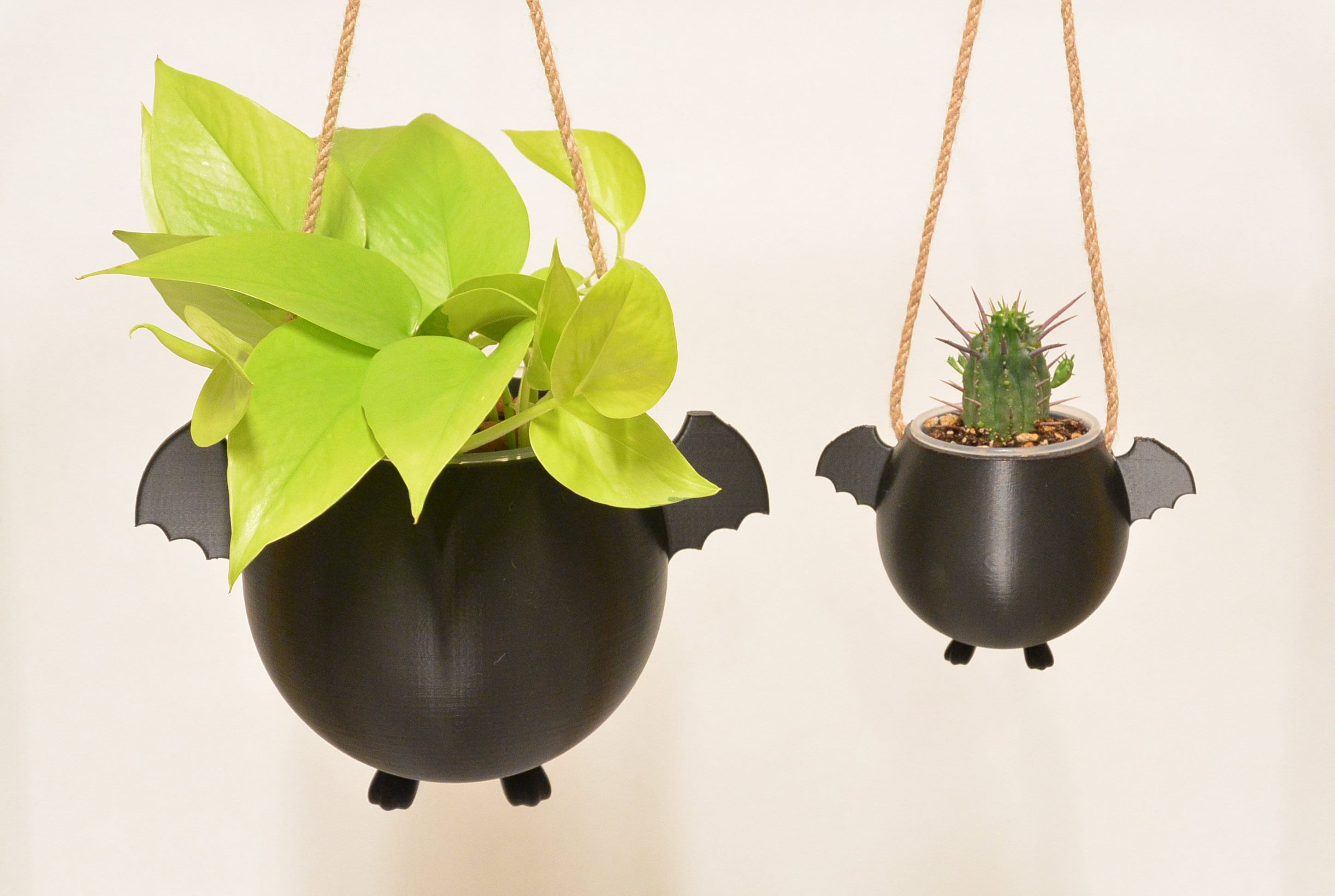 Flying Bat Plant Pot Cute Hanging Planter 3D Printed Halloween Gift ...