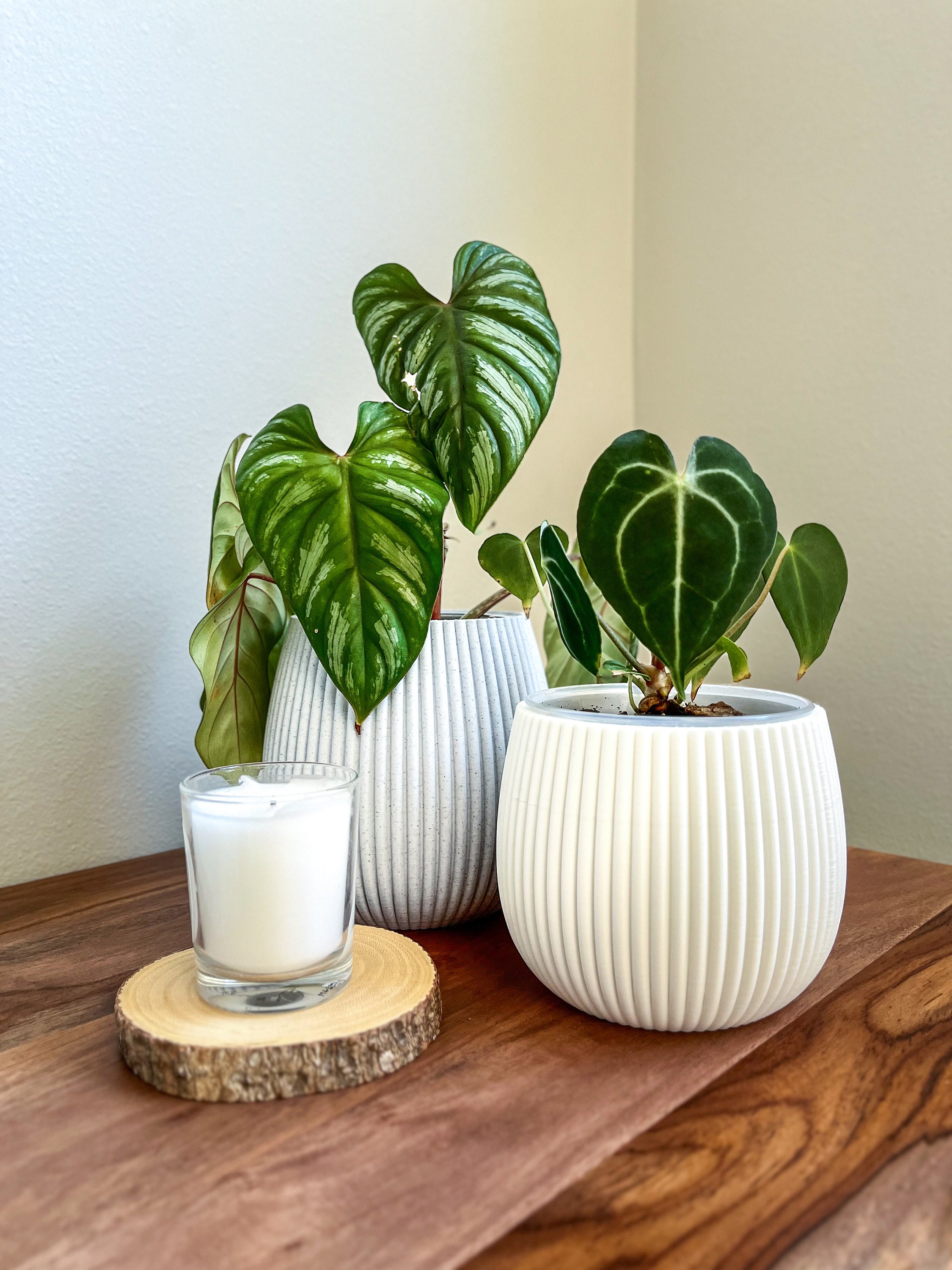 kreher blumenkasten 3 x Pflanzkasten "Ethica" in Struktur Optik schmale Version (Beige)  Kreher  Technik