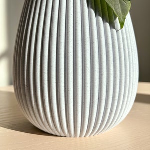Maceta HWASEOM de mediados de siglo, transparente, de 10,16 cm, 13,78 cm y 18,78 cm de alto. Maceta única y perfecta para la decoración del hogar. Plantas de interior de mediados de siglo. imagen 5