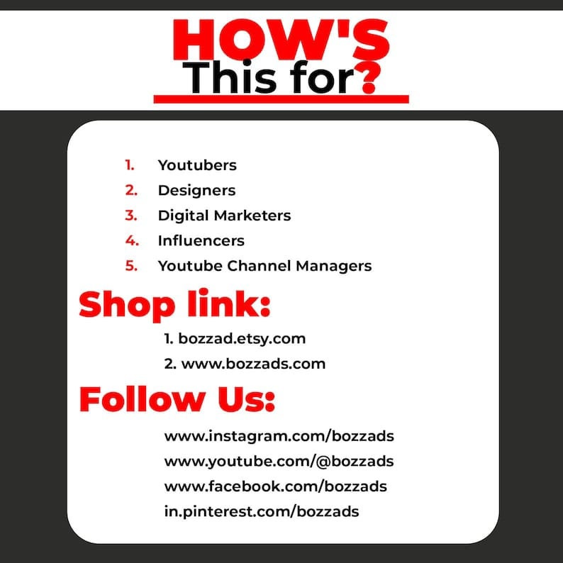 Youtuber Toolkit for Youtuber Branding Kit for Youtube Channel Etsy