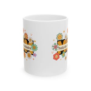 Taza floral del Día de la Madre, lindo diseño de flores, regalo para mamá, Regalo para mamà, vasos florales de primavera, Mother Day, Mamita
