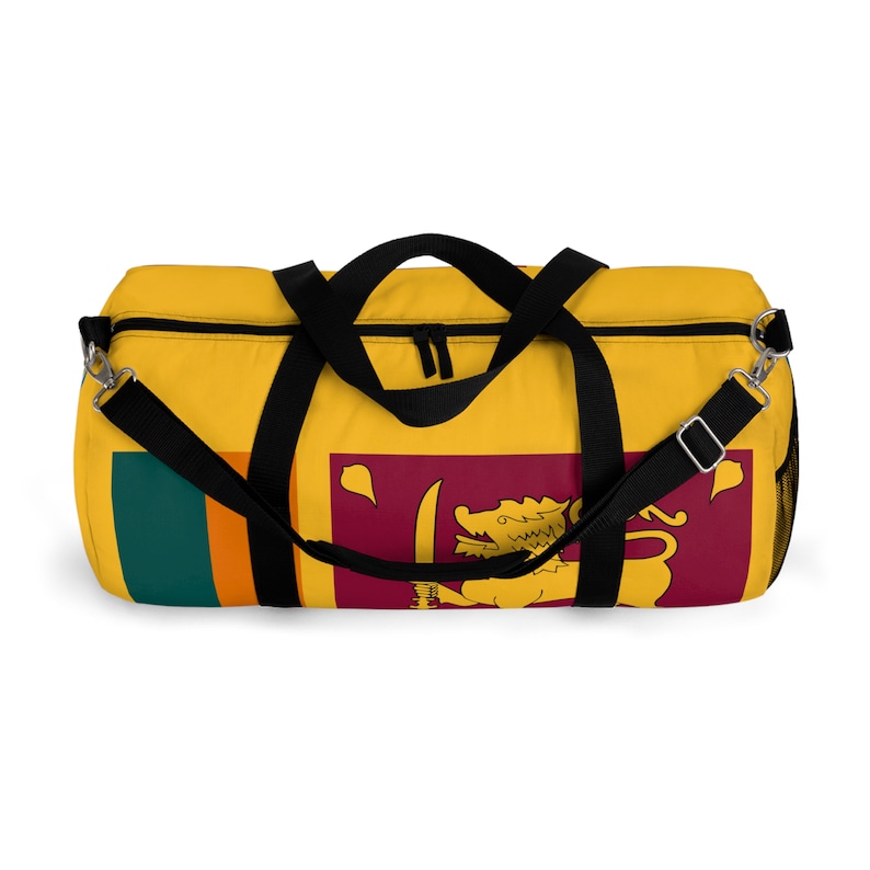 Sri Lanka Flag Duffel Bag With Coat of Arms Etsy