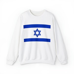 Unisex Heavy Blend™ Crewneck Sweatshirt, Flag of Israel