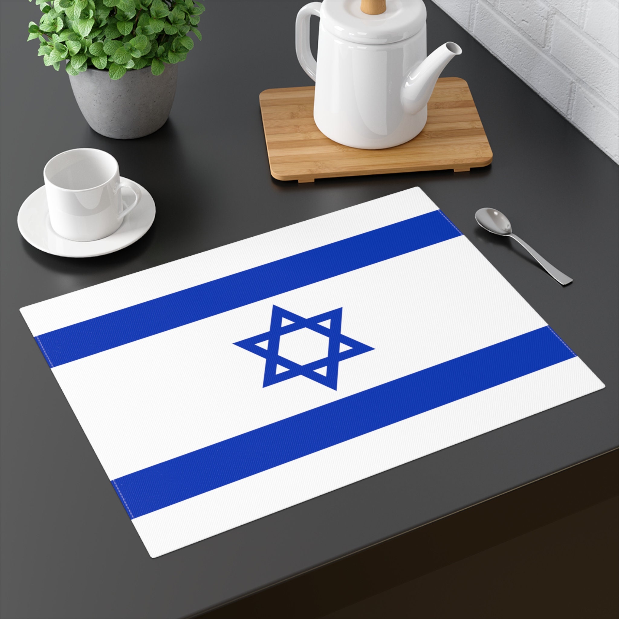 Isril Mat Flag of Israel Placemat, Table Mat - Etsy