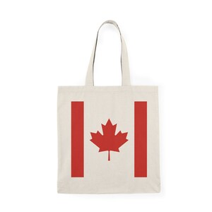 Natural Tote Bag, Flag of Canada
