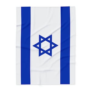 Arctic Fleece Blanket, Flag of Israel