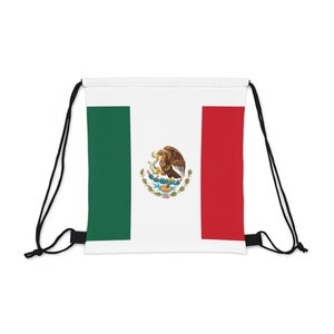 Outdoor Drawstring Bag, Flag of Mexico