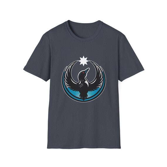 Minnesota Loon Resistance T-Shirt | Northern Vigilance Symbol Tee | Rebel Loon Star Emblem | Unisex Softstyle Shirt