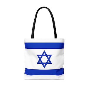 Tote Bag (AOP), Flag of Israel