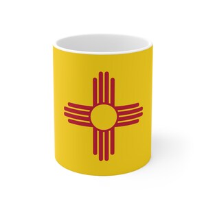 Ceramic Mug 11oz, Flag of New Mexico