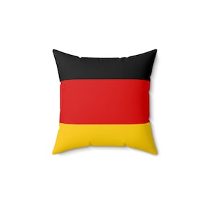 Spun Polyester Square Pillow, Flag of Germany
