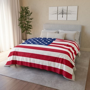 Soft Polyester Blanket, Flag of the USA