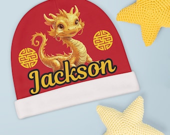 Personalized Lunar Zodiac Baby Beanie, Chinese New Year Gift