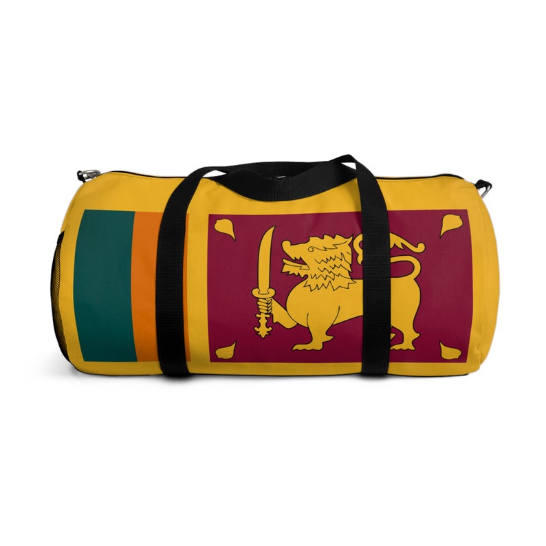 Sri Lanka Flag Duffel Bag With Coat of Arms Etsy