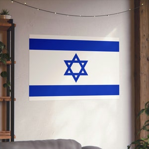 Matte Horizontal Posters, Flag of Israel