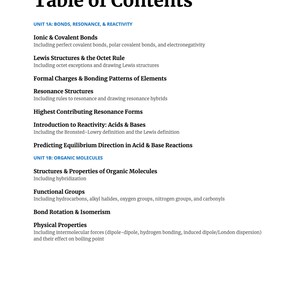 Intro to Organic Chemistry Notes, Comprehensive Guide to Everything You ...