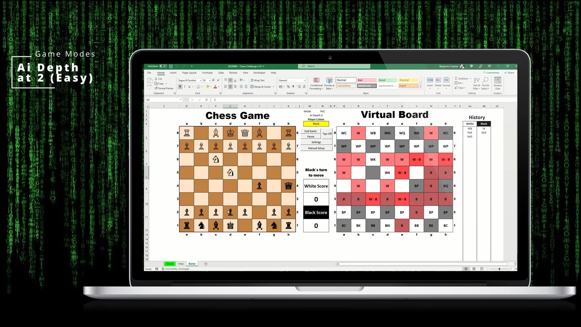 Excel Chess Challenge V1.0 - Etsy