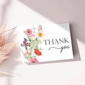 Baby In Bloom Favor Tag Wild flower Baby Shower Thank You Tag Summer Flower Gift Tag Floral Baby Brunch Favors Baby Bloom Shower Favours BB4