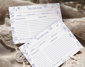Toile Recipe Cards Template Editable 4x6 Recipe Card Toile Bridal Shower Activities Decor Toile Decorations Bridal Recipes Recipe Bride TJ3