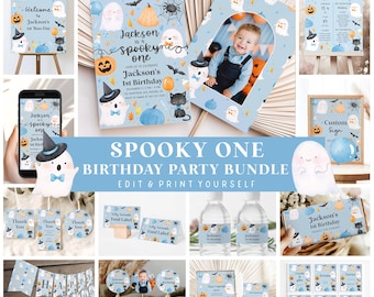 Spooky One Birthday Bundle, Ghost 1st Birthday (Digital Download)
