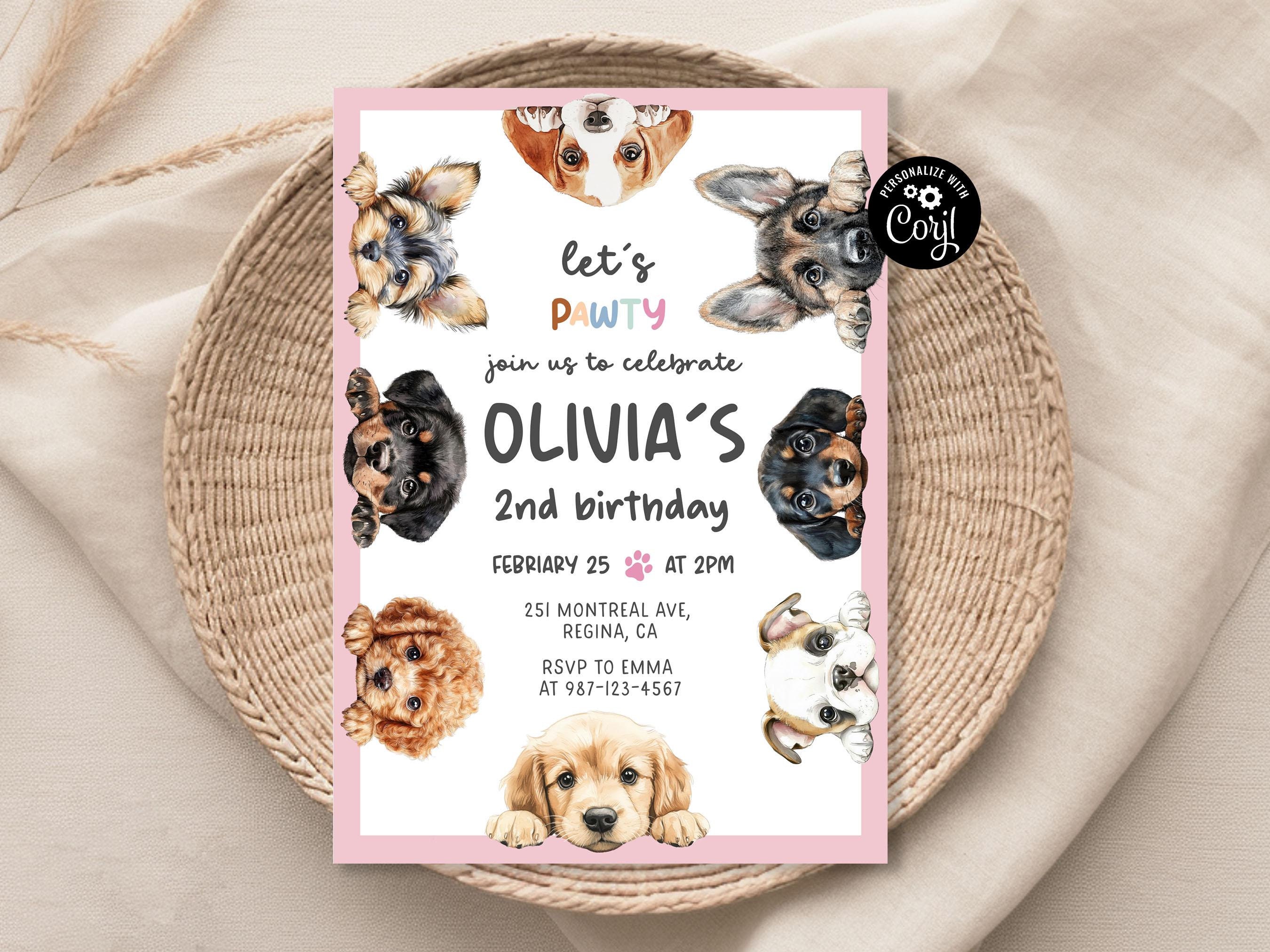 Puppy Theme Birthday Party for Two Year Old