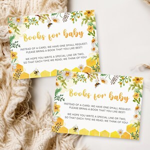 Bijenboeken voor baby Kaart Boeken met wilde bloemen voor baby insteekkaart Mama tot bij babyshower insteekkaarten Bijenboekverzoekkaart Insteekkaarten babyshower BE2