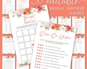 Szablon głównego szablonu gier Squeeze Gry na wieczór panieński Znalazła swoją główną grę Squeeze Pakiet gier Orange Bridal Games Pakiet gier Citrus Bridal Games MS2
