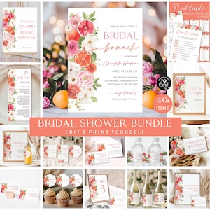 Citrus Bundle Brautdusche Bundle Orange Bundle Brautduschenfolge Sie fand ihr Main Squeeze Bundle Brauteinladen Bundle Spiele Bundle MS2