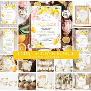 Citrus Bundle-Haupt-Squeeze-Bundle-Brautdusche Bundle-Zitrone-Bundle-Brautdusche-Reihe, die sie fand, ihren Haupt-Squeeze Blumenrosa Braut mss1