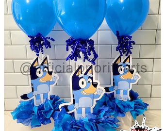 Blue Dog Table centerpieces, Bluey table centerpieces, Bluey party supplies, Bluey custom party favors