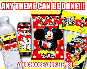 Mickey Mouse Favors, Mickey Mouse party supplies, Mickey party favors, party favors, Mickey Mouse party theme