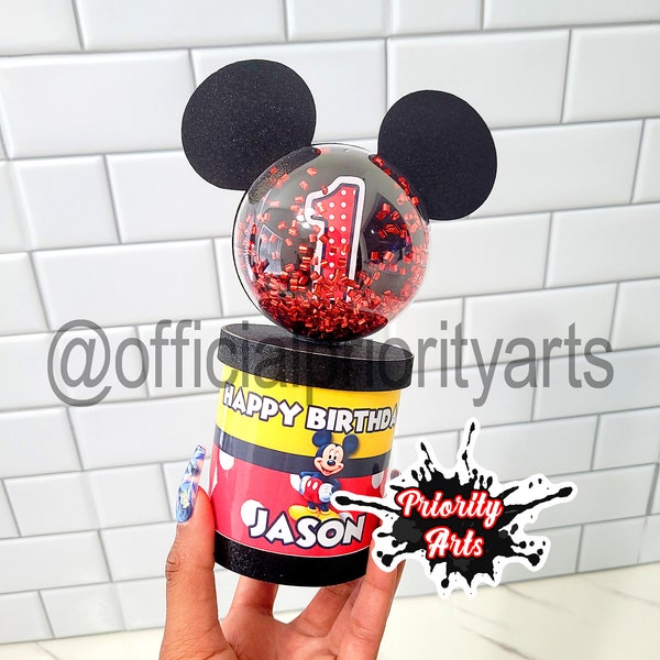 Mickey Mouse Pringle Shakers handmade, Mickey Mouse party supplies, custom party favors, Mickey Mouse party, Pringle Shakers