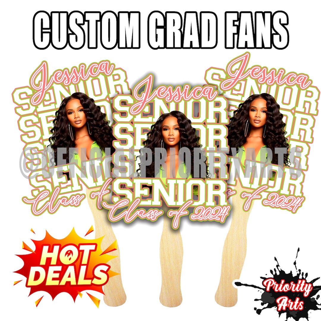 GRADUATION FANS 2024 Grad Favors, Graduation, Senior Graduation ...