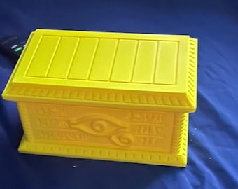 Millennium Gold Sarcophagus Deck Box  Holds 3 TCG Decks, Magnetic Closure  - Etsy