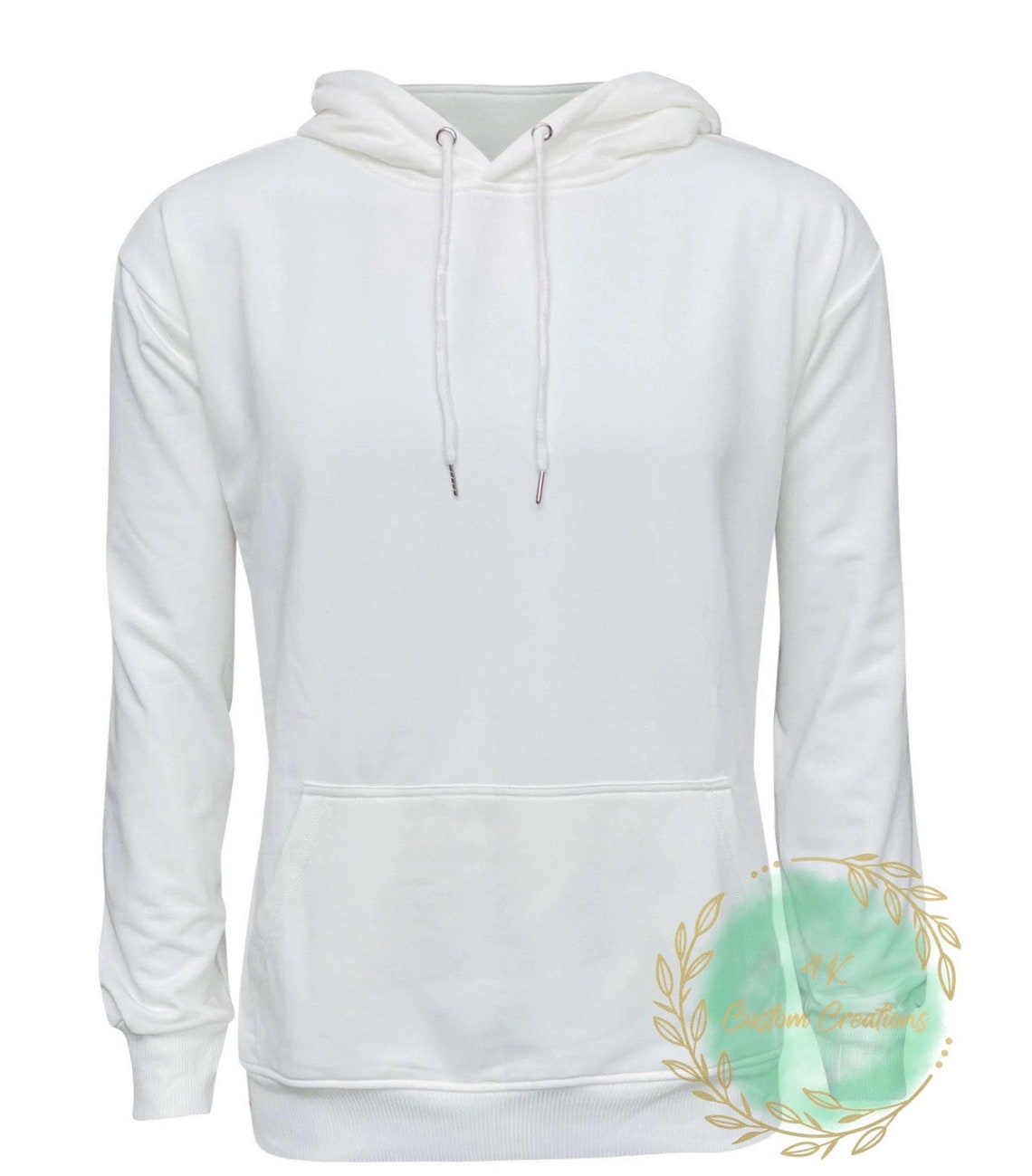 White polyester hoodie Clearance
